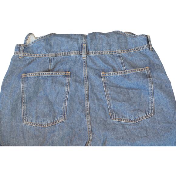 Free People We The Free Women's "Ziggy" Denim Overalls in Sapphire Blue - Picture 8 of 9